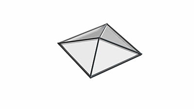 Pyramid Aluminium Lantern Roof 0.9m x 0.9m (4 Pane 4WAY) Pyramid Aluminium Lantern Roof 0.9m x 0.9m (4 Pane 4WAY)