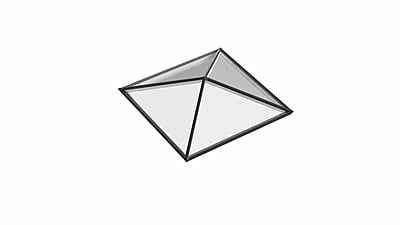 Pyramid Aluminium Lantern Roof 0.9m x 0.9m (4 Pane 4WAY) Pyramid Aluminium Lantern Roof 0.9m x 0.9m (4 Pane 4WAY)