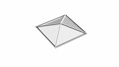 Pyramid Aluminium Lantern Roof 0.9m x 0.9m (4 Pane 4WAY) Pyramid Aluminium Lantern Roof 0.9m x 0.9m (4 Pane 4WAY)