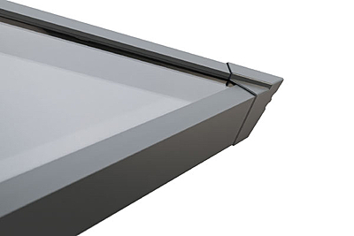Single Vented Aluminium Lantern Roof 1m x 2.5m (10 Pane 3WAY)