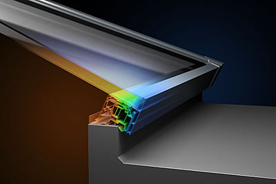 Ridged Aluminium Lantern Roof 1m x 2.2m (6 Pane 2WAY) Ridged Aluminium Lantern Roof 1m x 2.2m (6 Pane 2WAY)